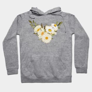 white daisy flowers Hoodie